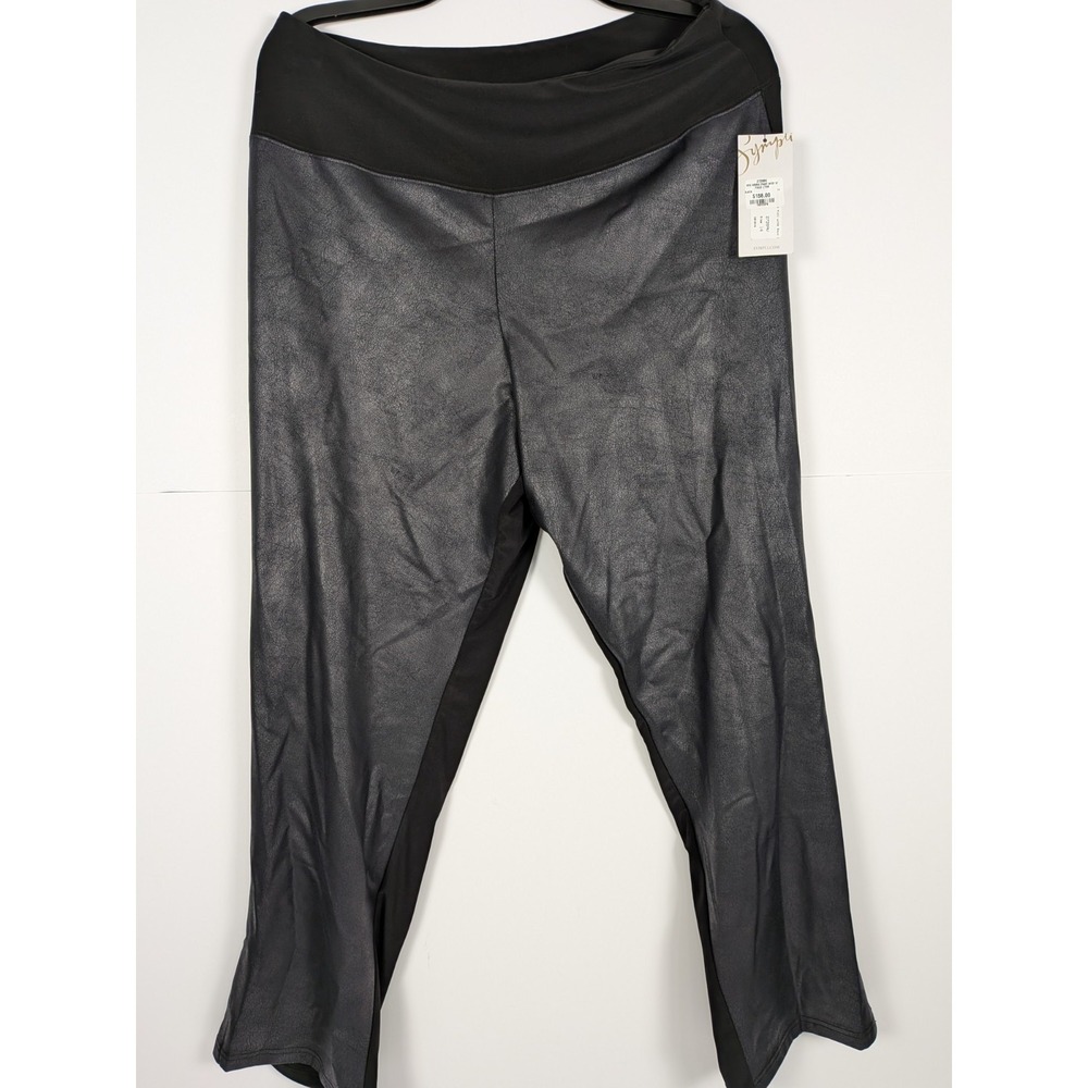 NWT Sympli Women's Size 14 Jogger Mix Faux Leather Midi